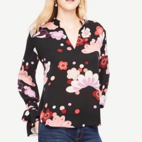 Ann Taylor Tops - -Ann Taylor Floral Blouse-